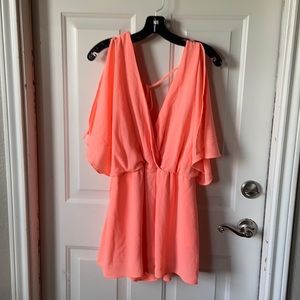 Neon Orange romper! Very cute worn a few times!
